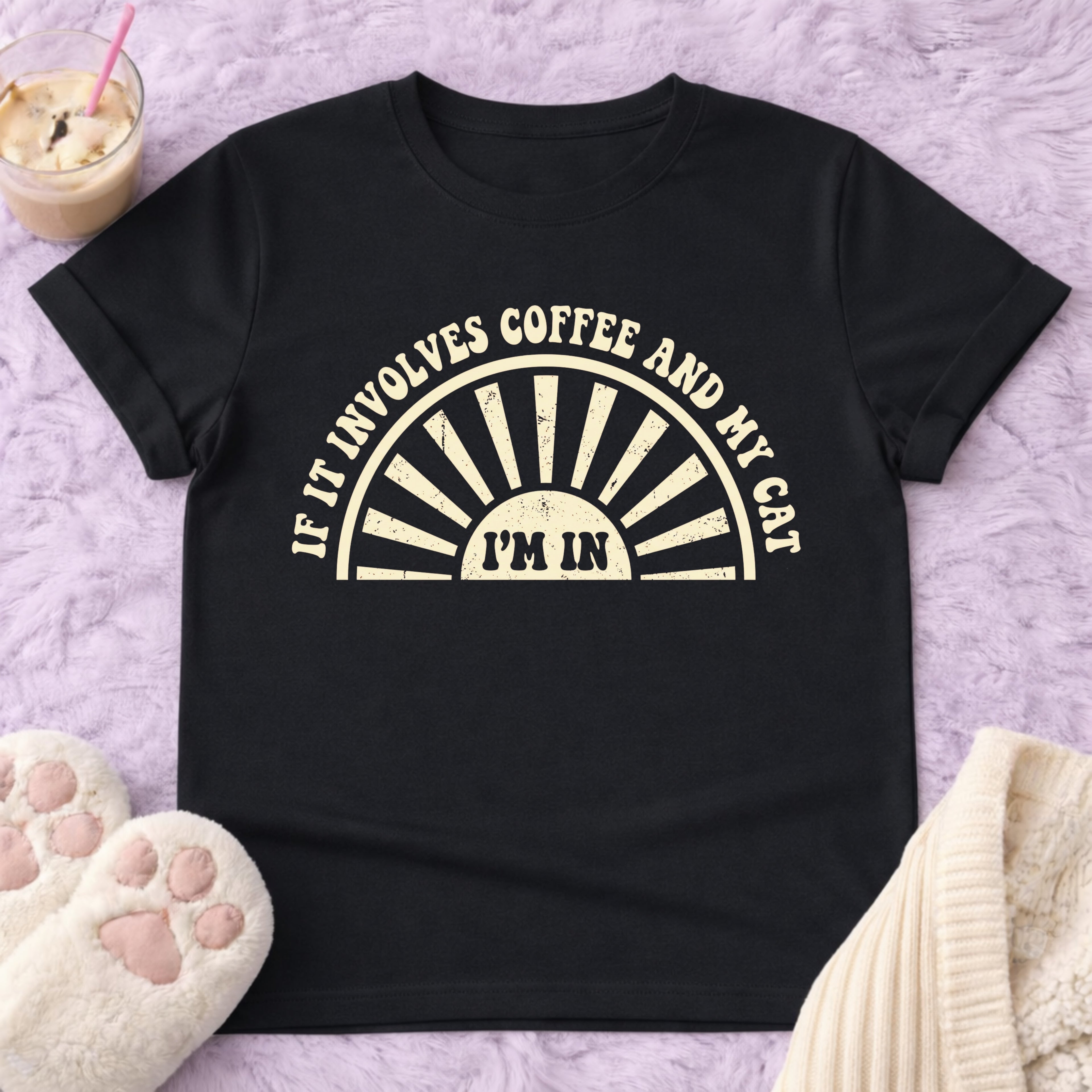 If it Inivolves Coffe And My Cat T-Shirt