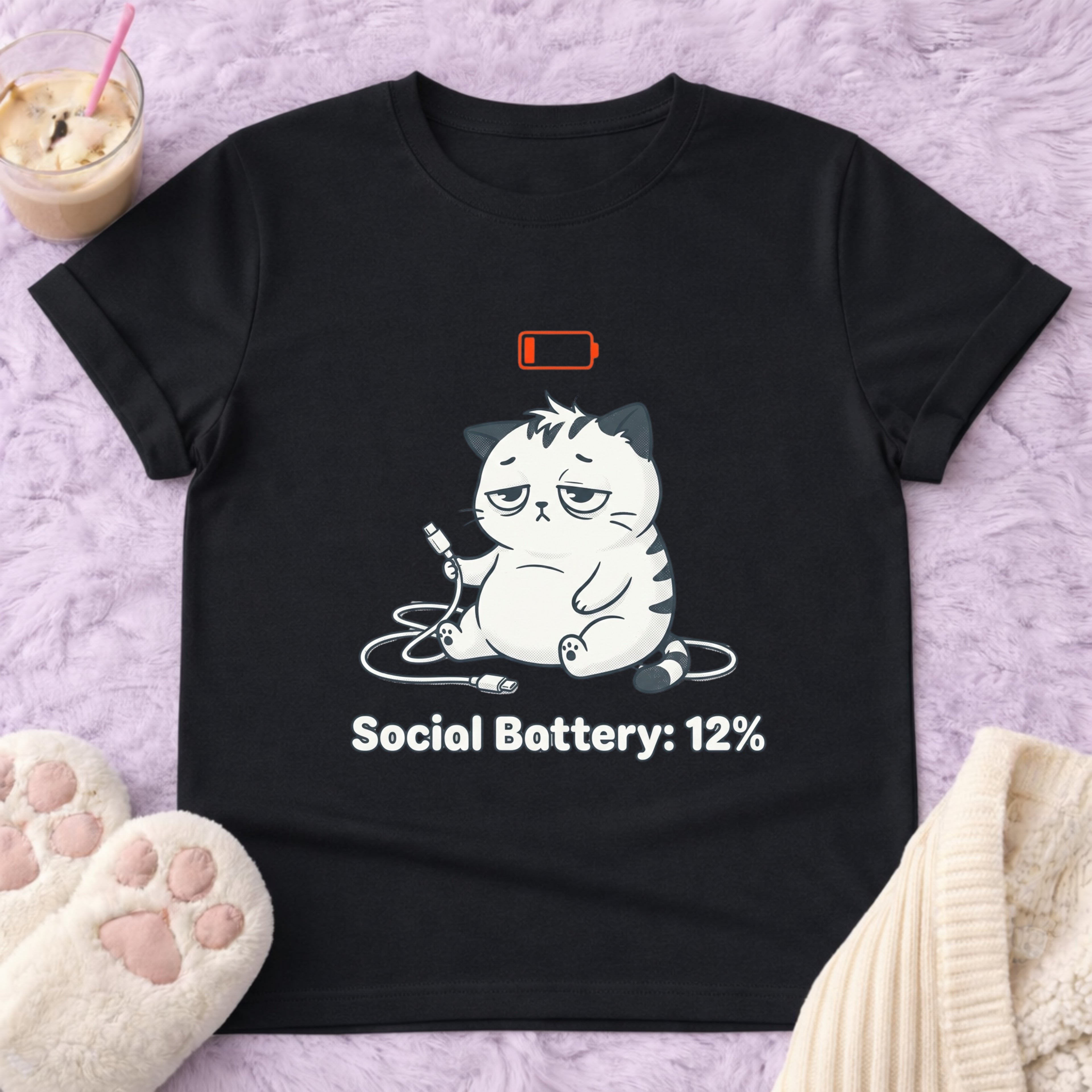 Social Battery: 12% T-Shirt