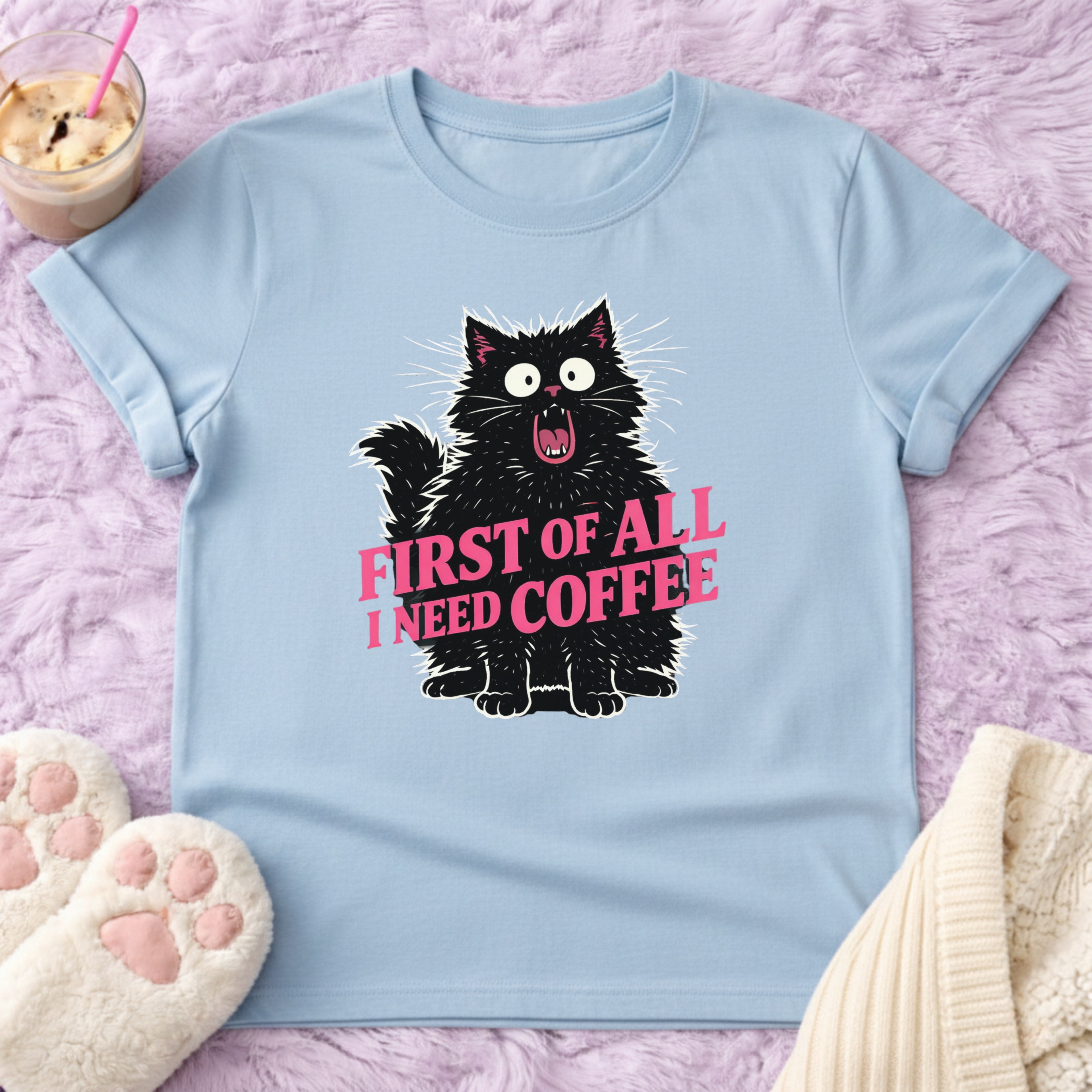 First of All I need Coffee T-Shirt