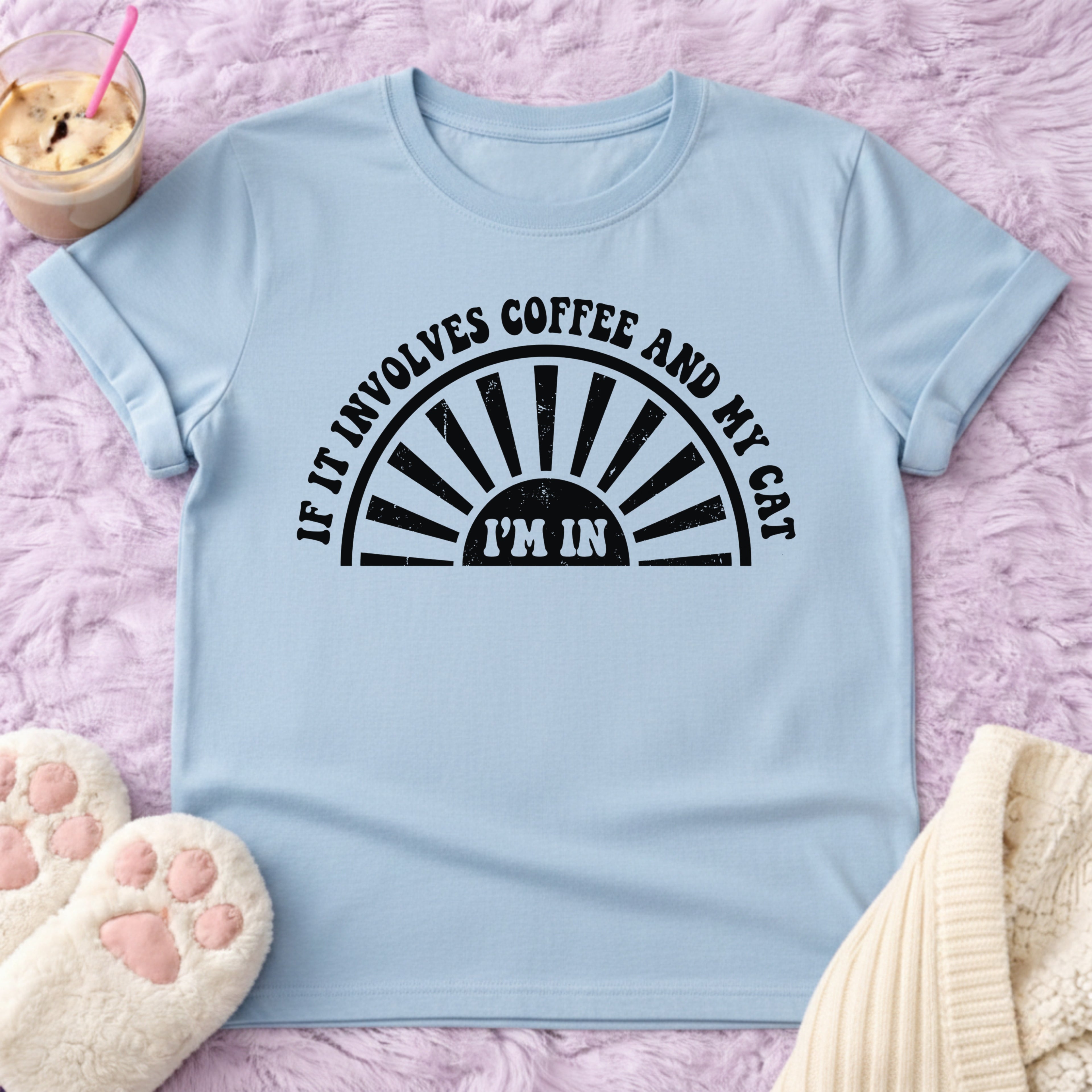 If it Inivolves Coffe And My Cat T-Shirt