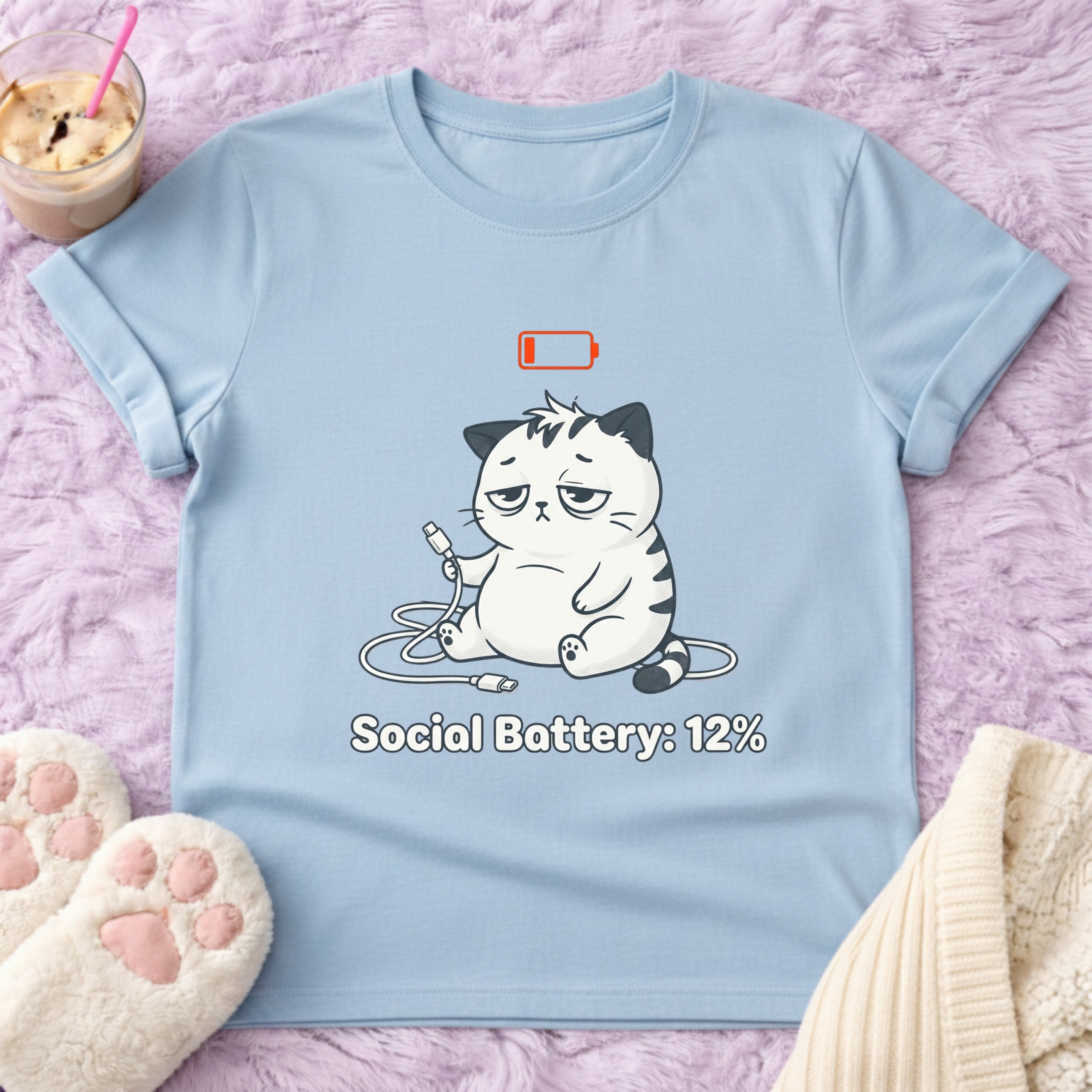 Social Battery: 12% T-Shirt