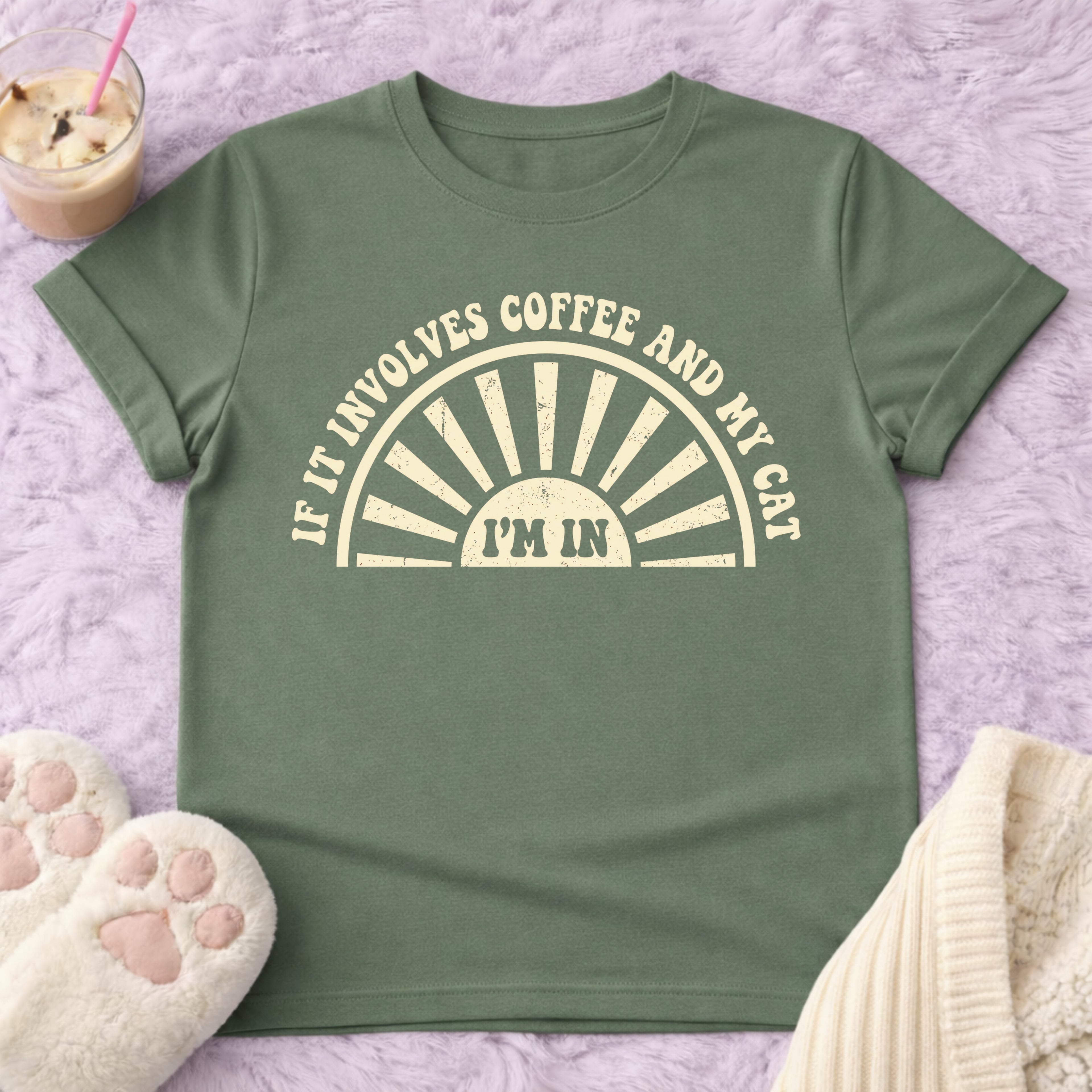 If it Inivolves Coffe And My Cat T-Shirt