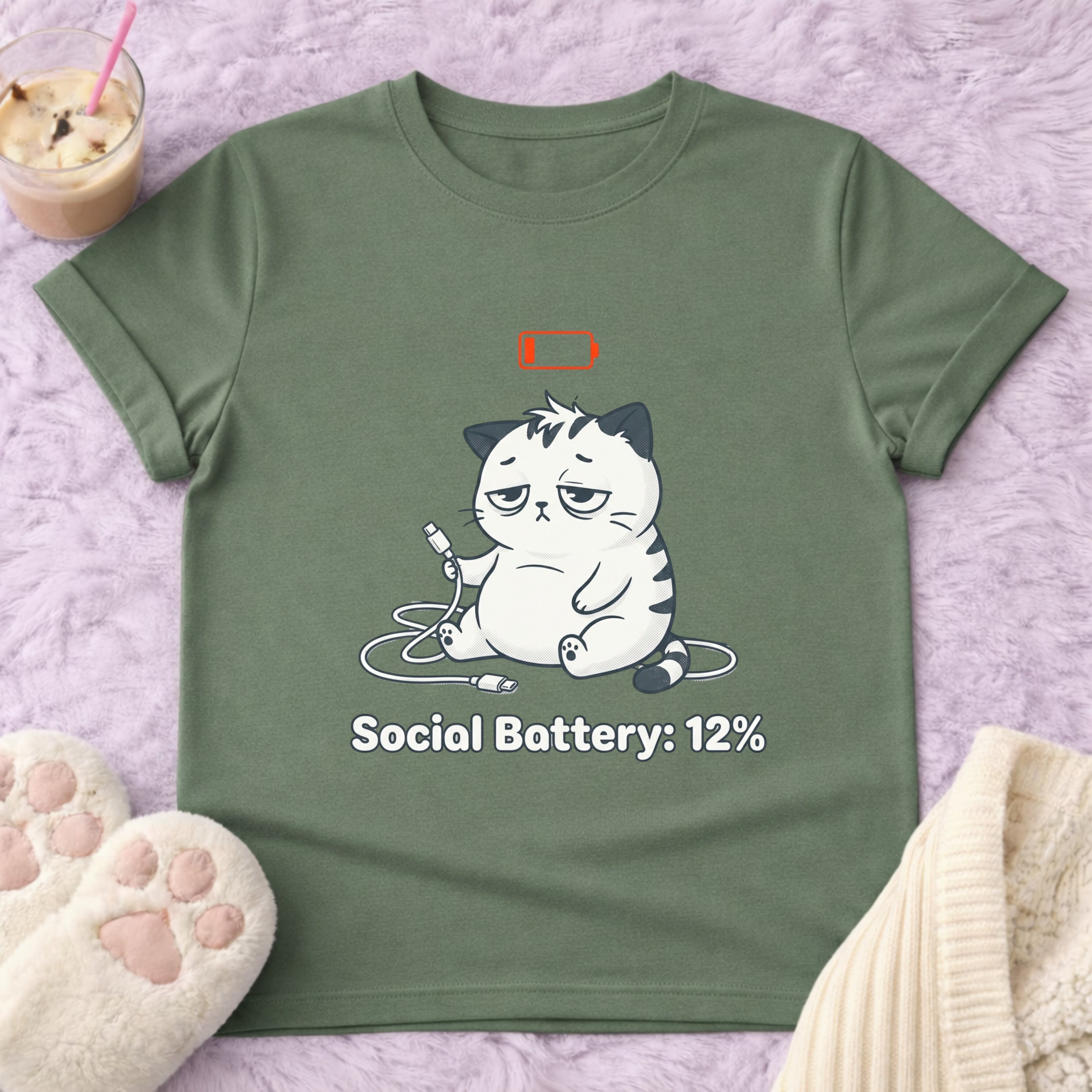 Social Battery: 12% T-Shirt