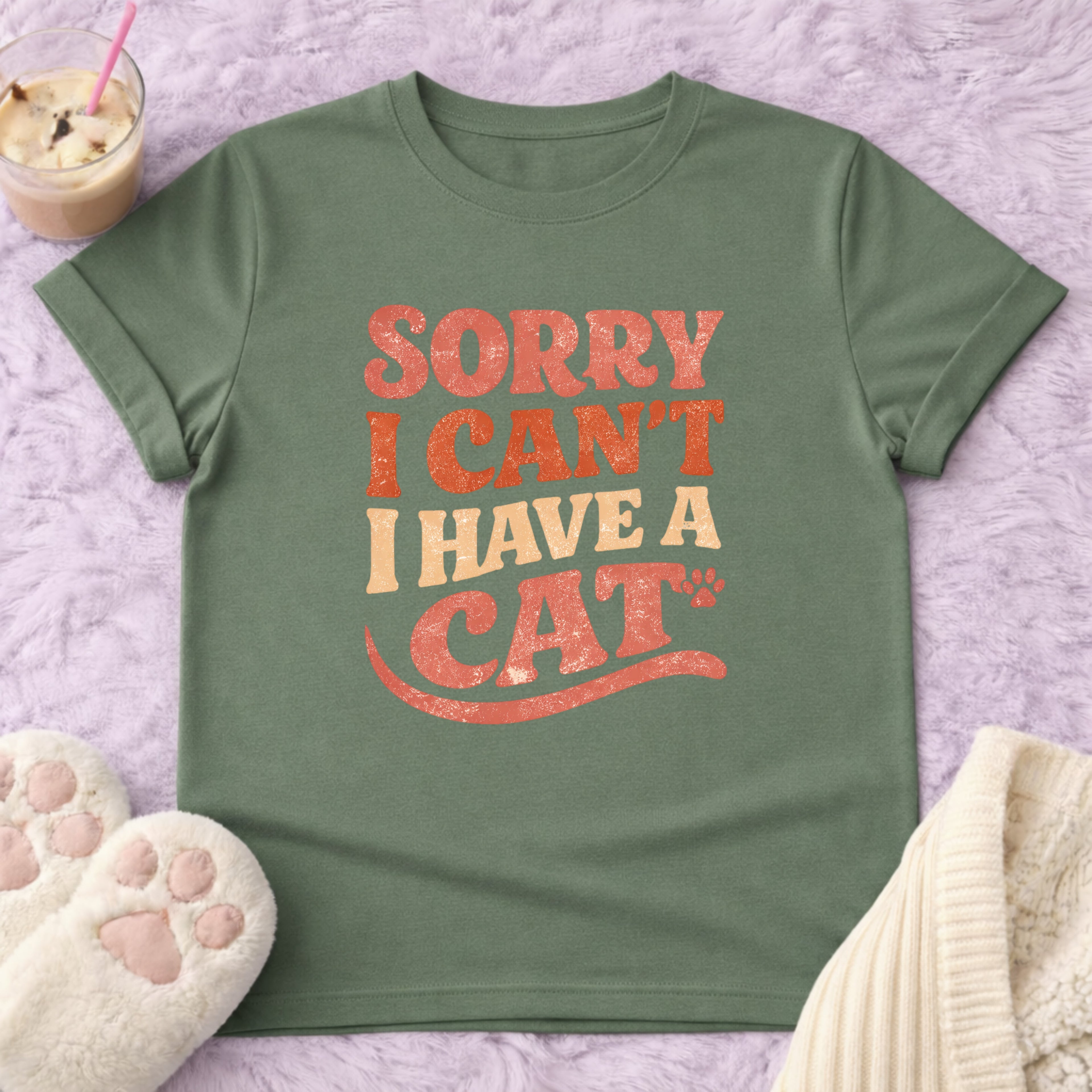 Sorry I Cant I Have a Cat T-Shirt