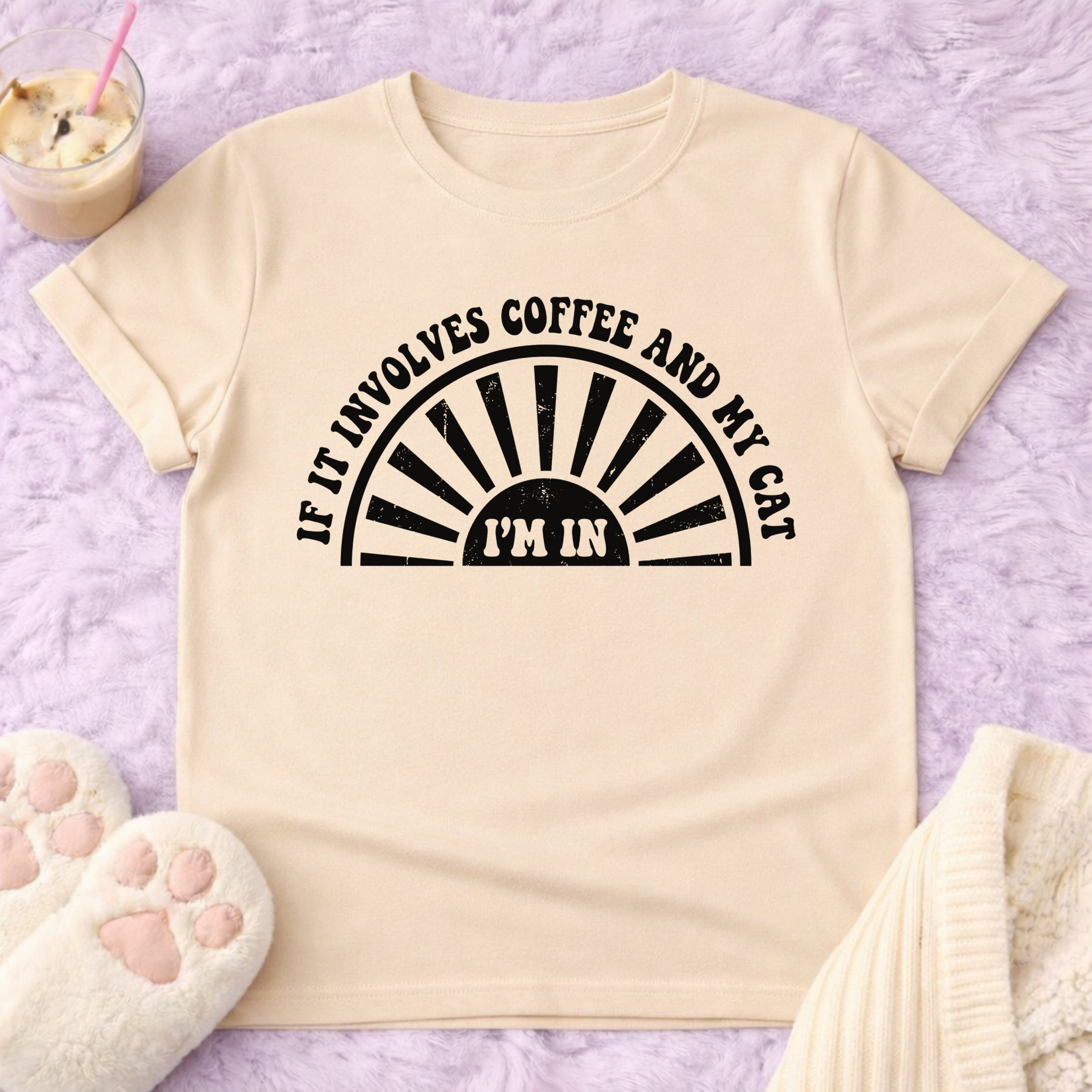 If it Inivolves Coffe And My Cat T-Shirt