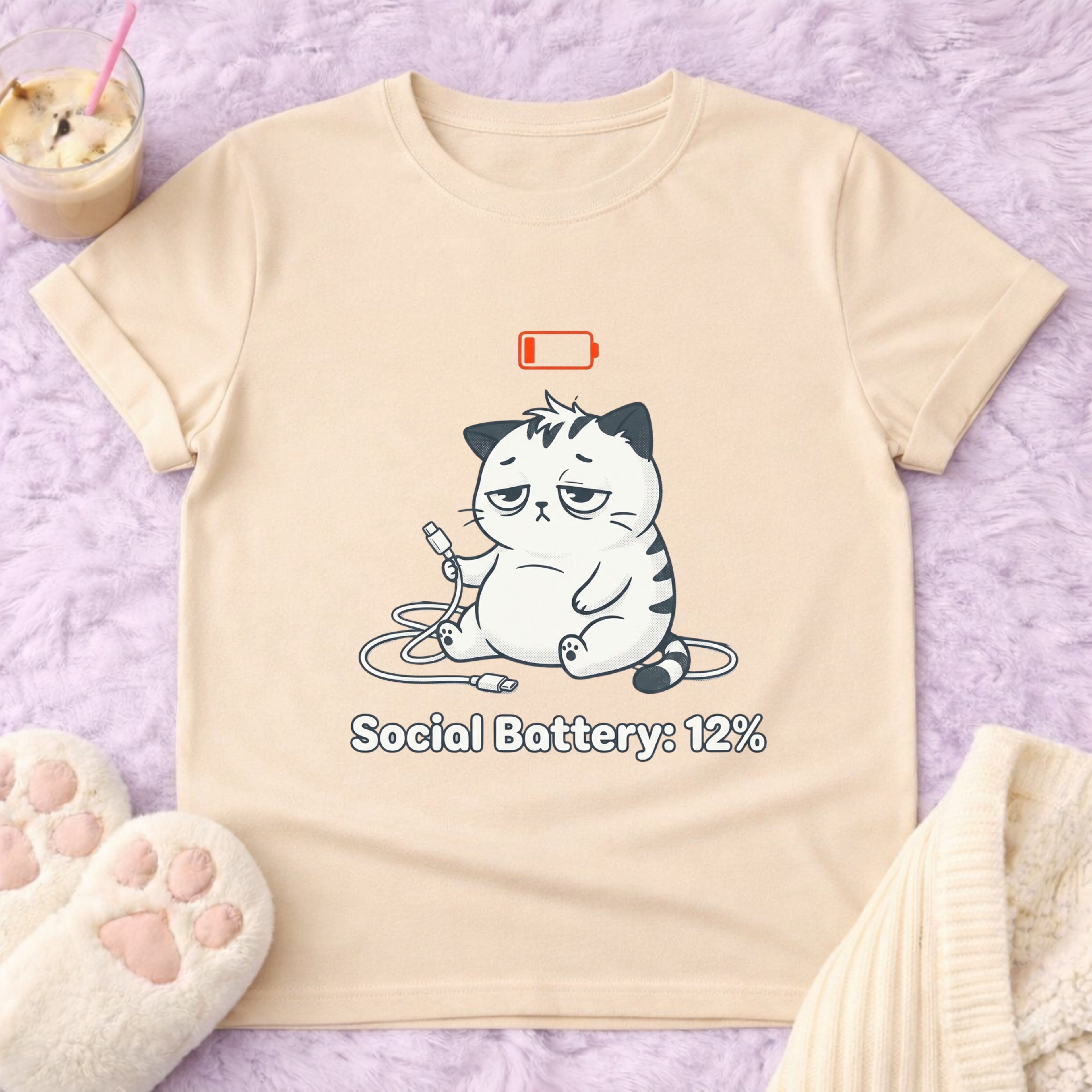 Social Battery: 12% T-Shirt