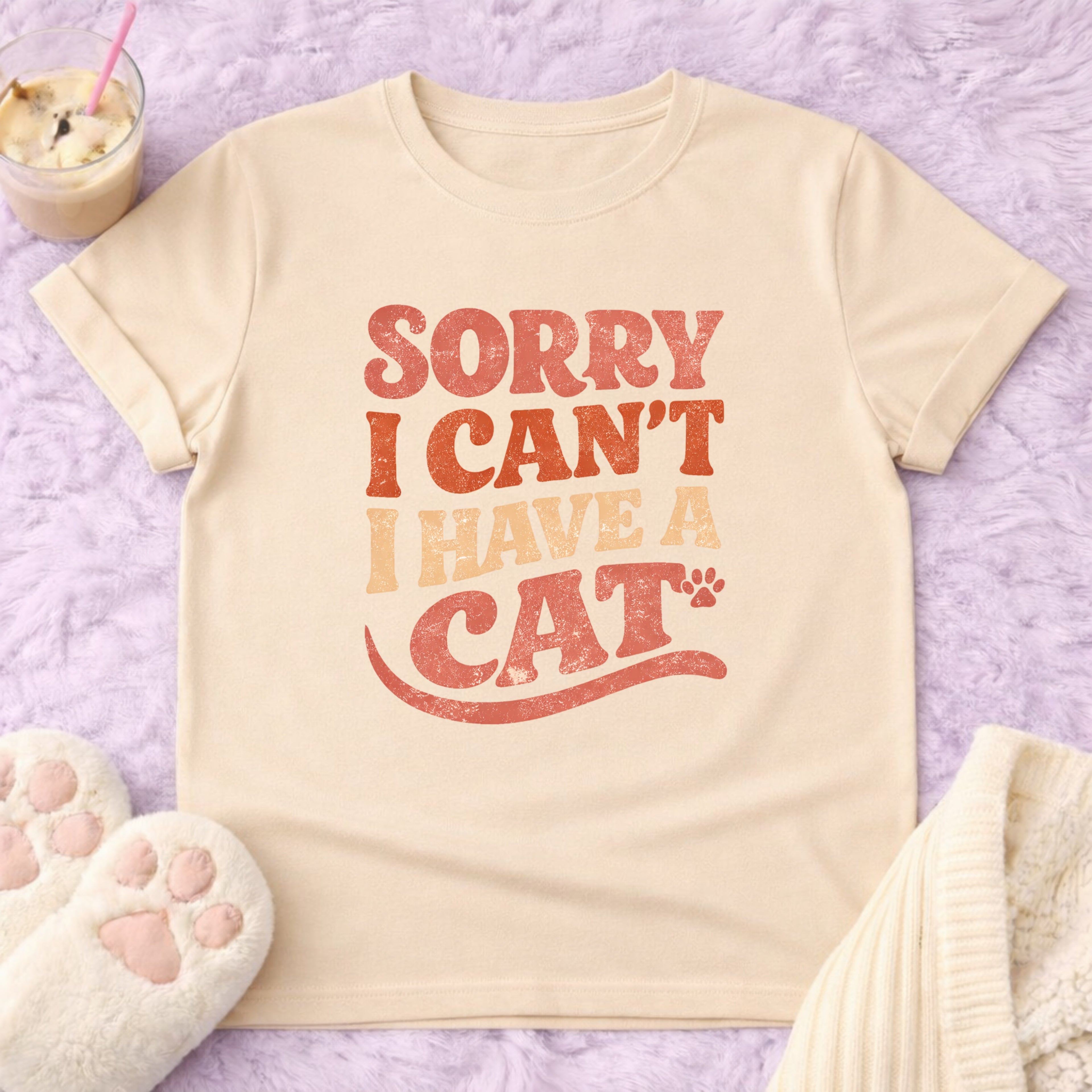 Sorry I Cant I Have a Cat T-Shirt