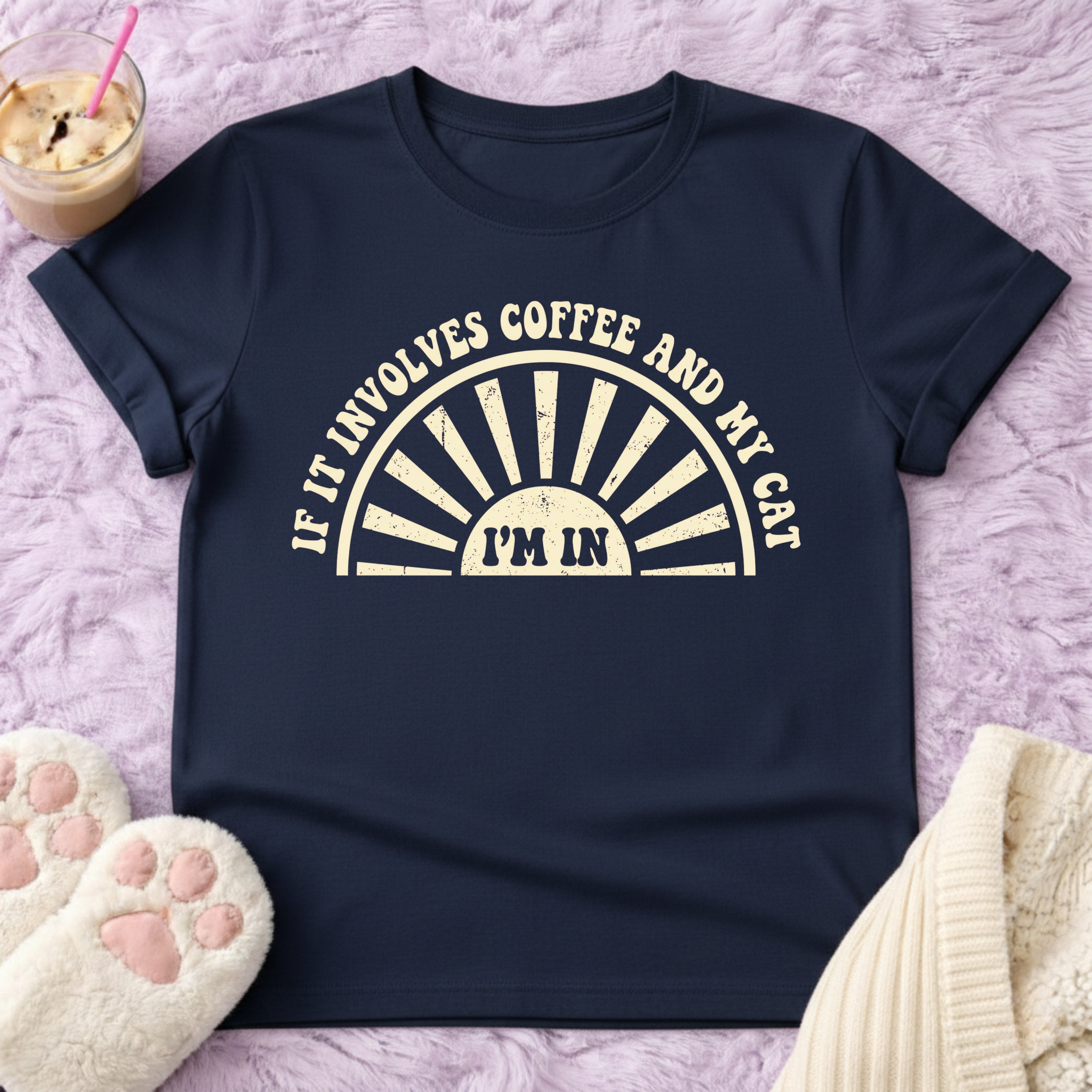 If it Inivolves Coffe And My Cat T-Shirt