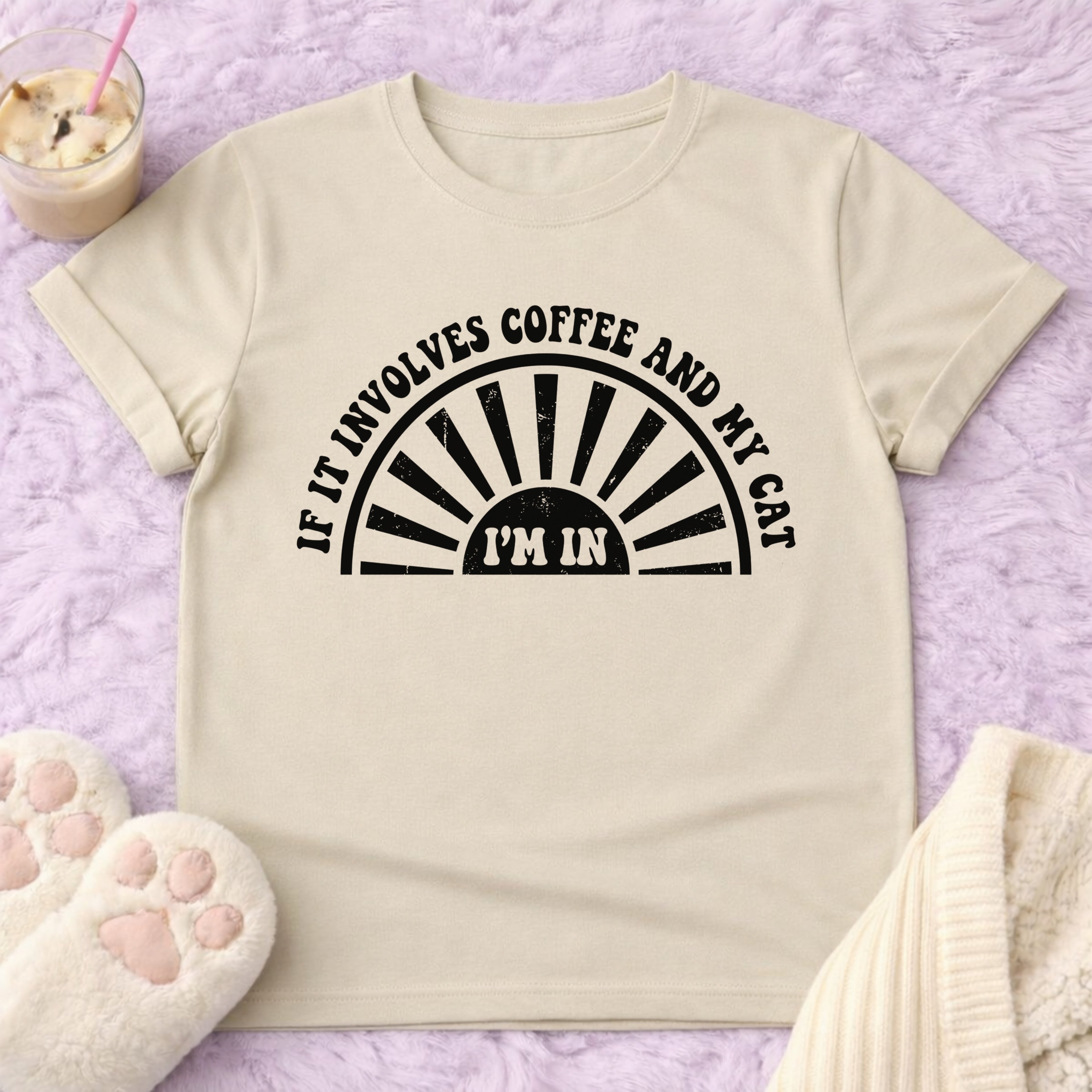 If it Inivolves Coffe And My Cat T-Shirt