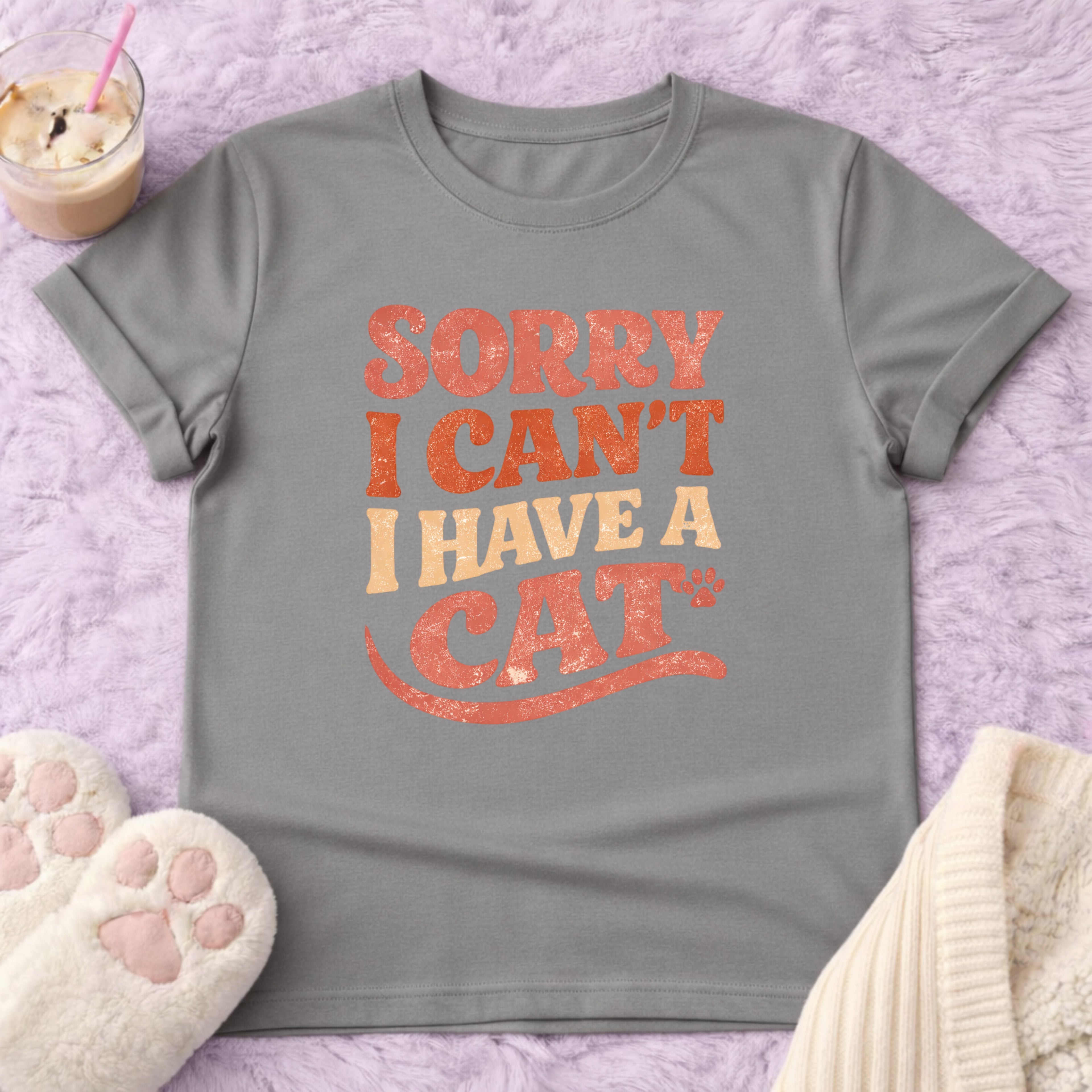 Sorry I Cant I Have a Cat T-Shirt