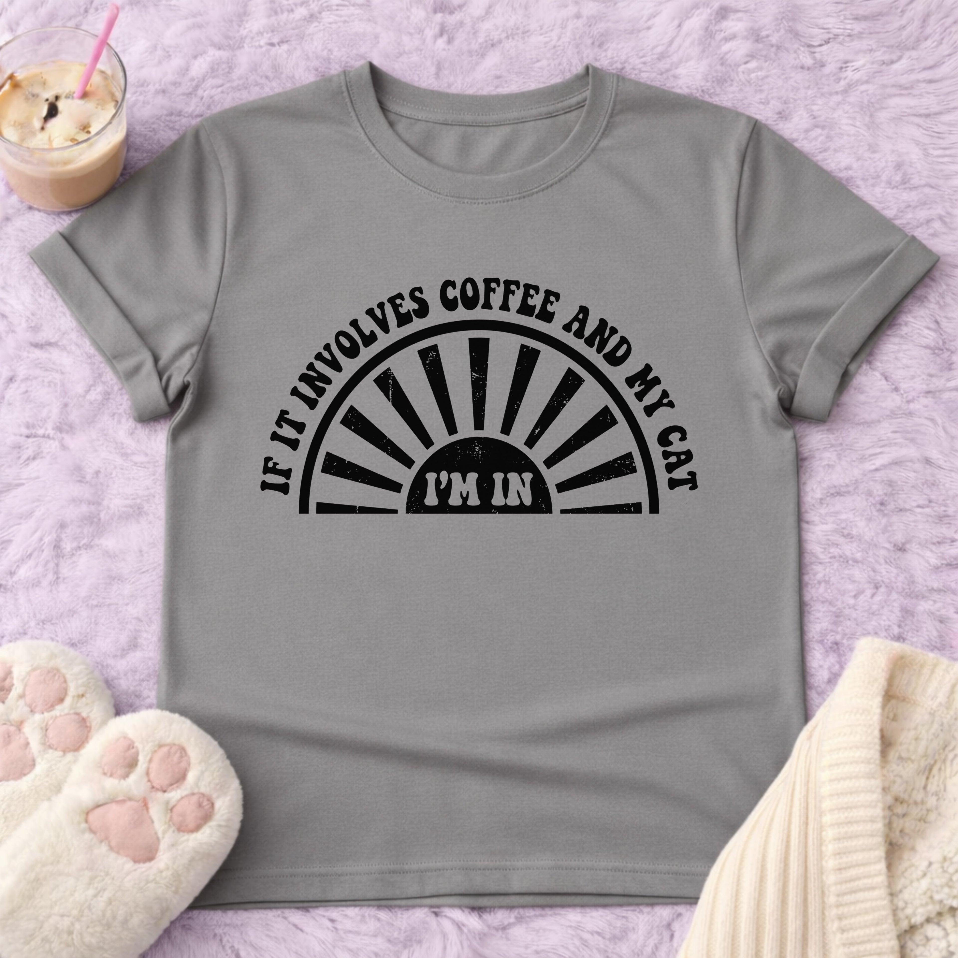 If it Inivolves Coffe And My Cat T-Shirt