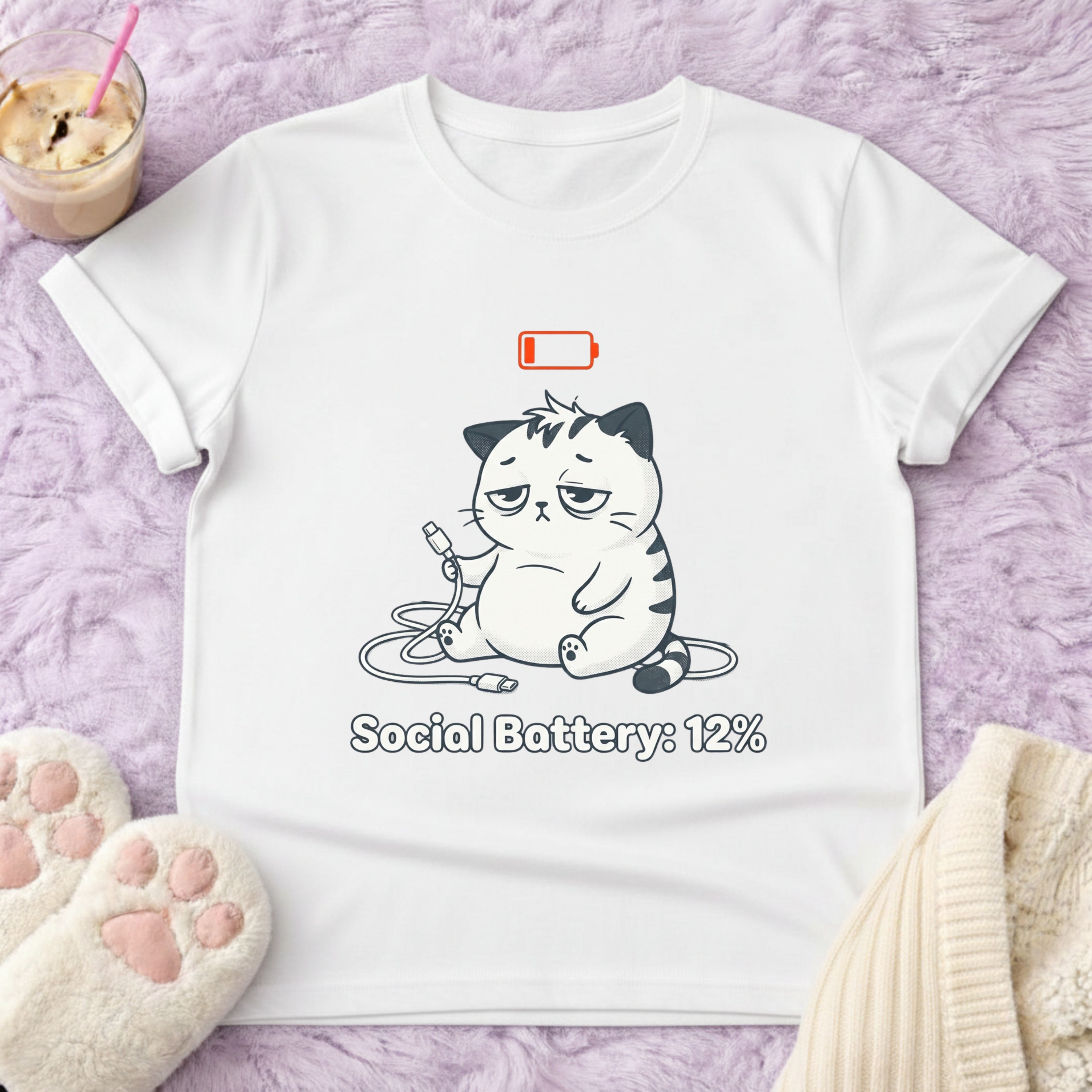 Social Battery: 12% T-Shirt