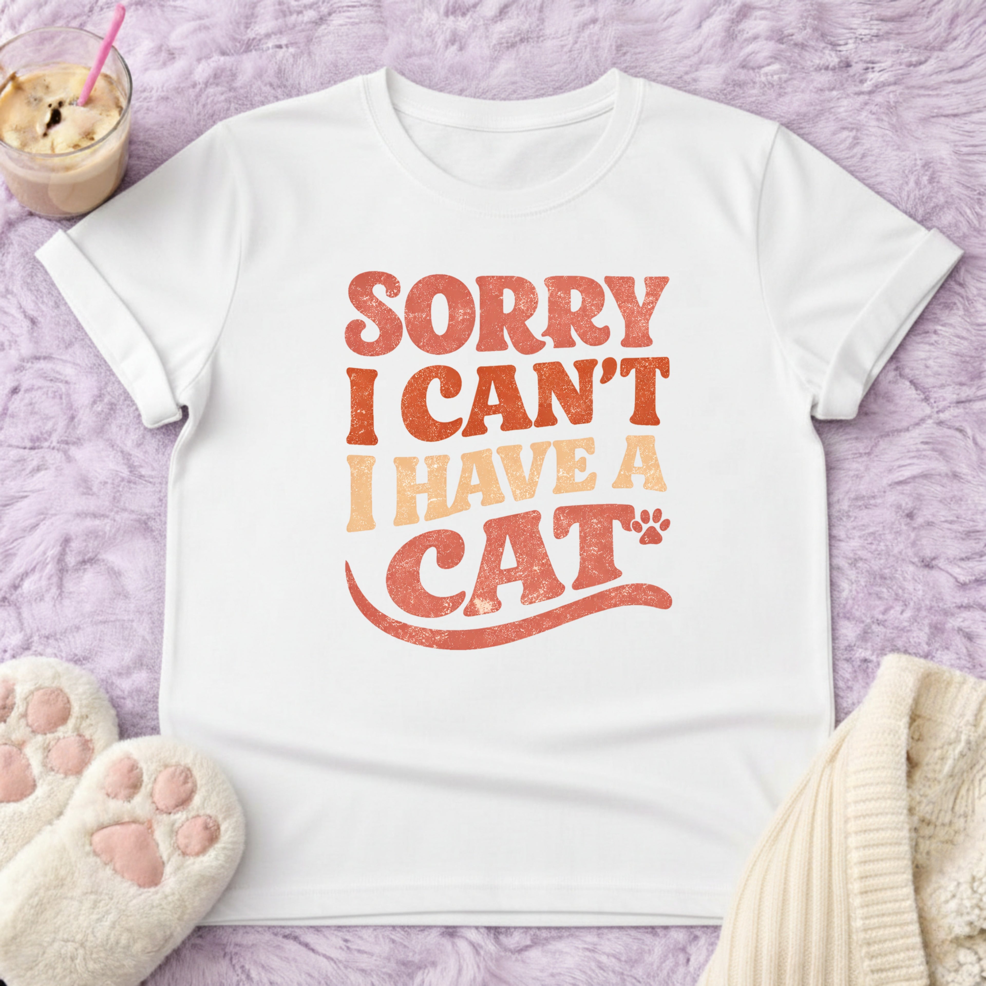 Sorry I Cant I Have a Cat T-Shirt