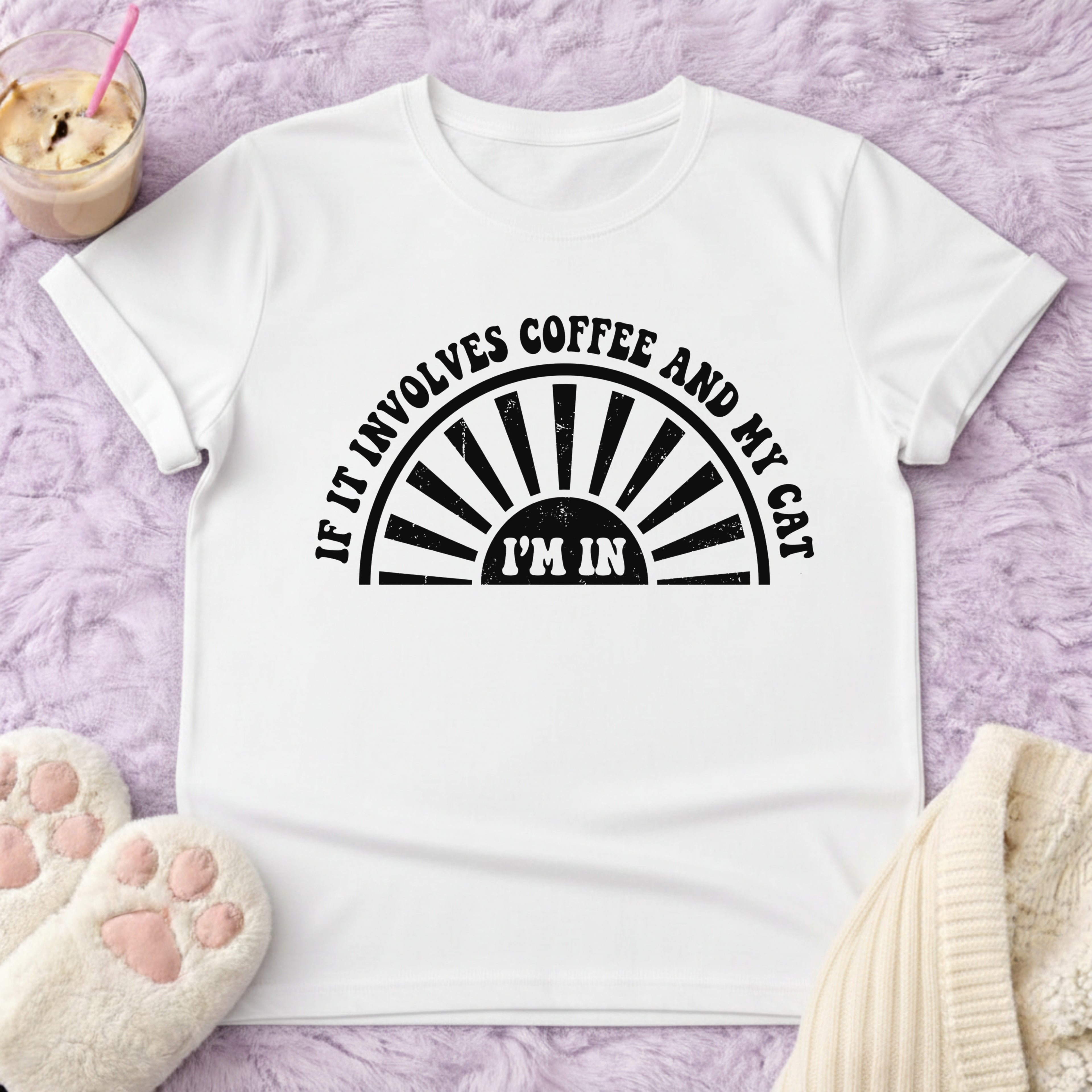If it Inivolves Coffe And My Cat T-Shirt